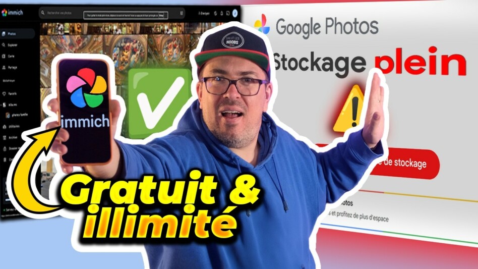 J&rsquo;ai trouvé le Google Photos GRATUIT (Tuto Immich)